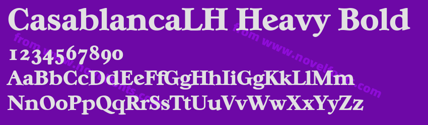 CasablancaLH Heavy BoldPreview CasablancaLH Heavy BoldPreview