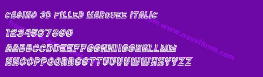 Casino 3D Filled Marquee ItalicPreview Casino 3D Filled Marquee ItalicPreview
