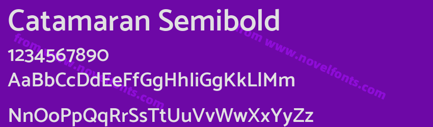 Catamaran SemiboldPreview Catamaran SemiboldPreview