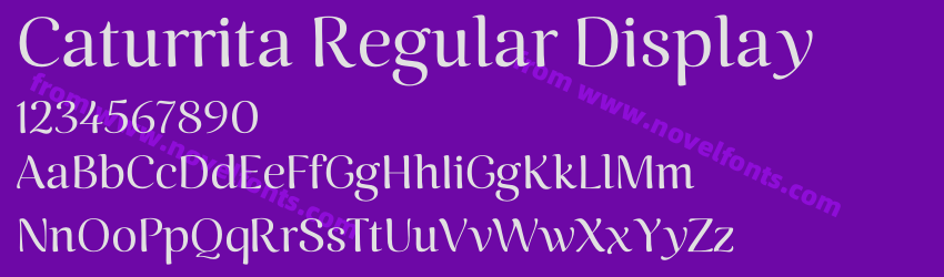 Caturrita Regular DisplayPreview Caturrita Regular DisplayPreview