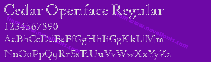 Cedar Openface RegularPreview Cedar Openface RegularPreview
