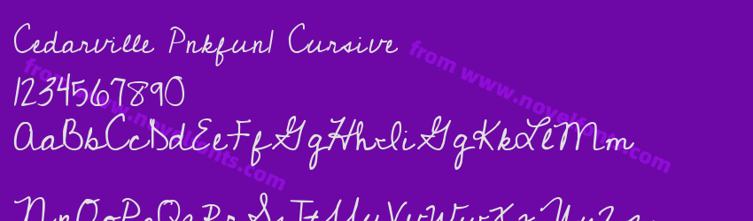 Cedarville Pnkfun1 CursivePreview Cedarville Pnkfun1 CursivePreview