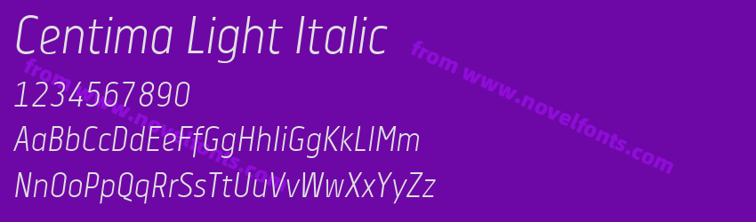 Centima Light ItalicPreview Centima Light ItalicPreview