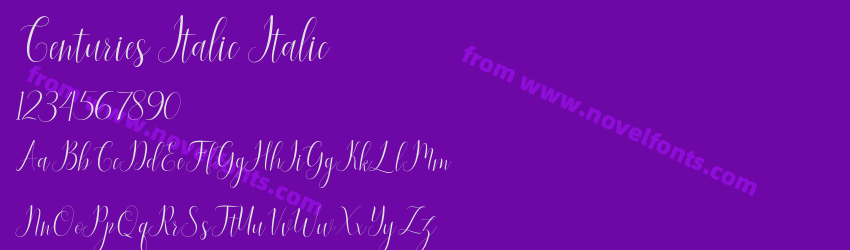 Centuries Italic ItalicPreview Centuries Italic ItalicPreview