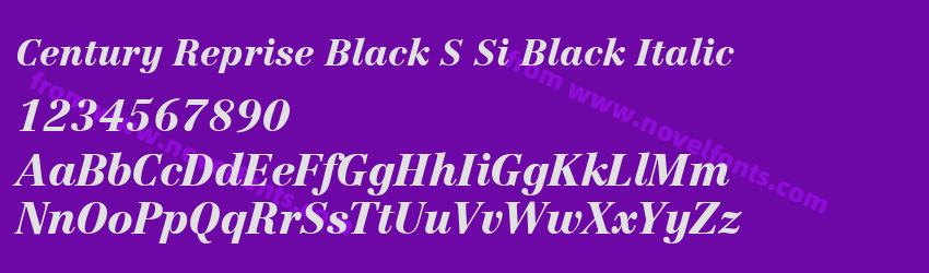 Century Reprise Black S Si Black ItalicPreview Century Reprise Black S Si Black ItalicPreview