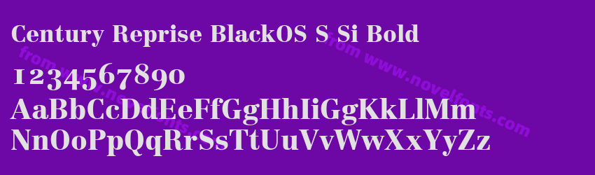 Century Reprise BlackOS S Si BoldPreview Century Reprise BlackOS S Si BoldPreview