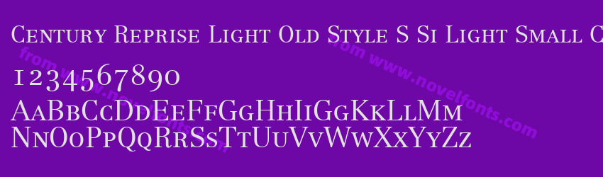 Century Reprise Light Old Style S Si Light Small CapsPreview Century Reprise Light Old Style S Si Light Small CapsPreview