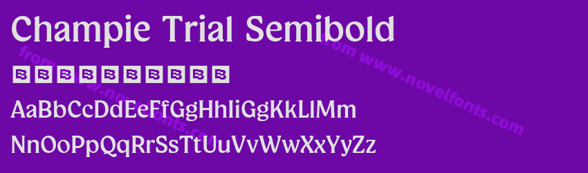 Champie Trial SemiboldPreview Champie Trial SemiboldPreview