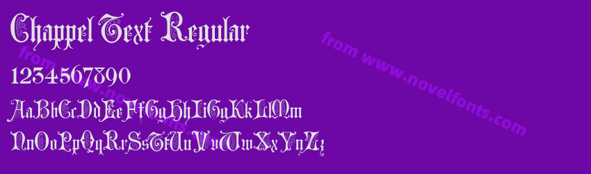 Chappel Text RegularPreview Chappel Text RegularPreview