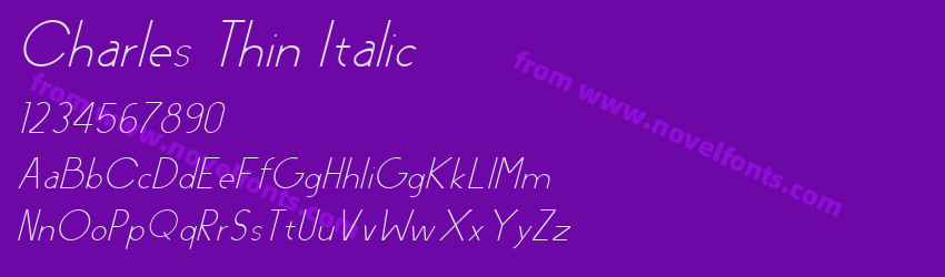 Charles Thin ItalicPreview Charles Thin ItalicPreview