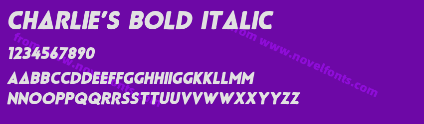 Charlie's Bold ItalicPreview Charlie's Bold ItalicPreview