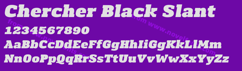 Chercher Black SlantPreview Chercher Black SlantPreview