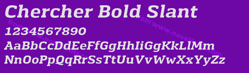 Chercher Bold SlantPreview Chercher Bold SlantPreview