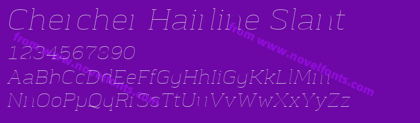Chercher Hairline SlantPreview Chercher Hairline SlantPreview