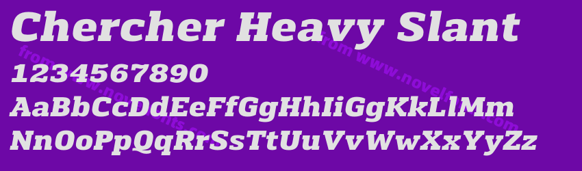 Chercher Heavy SlantPreview Chercher Heavy SlantPreview