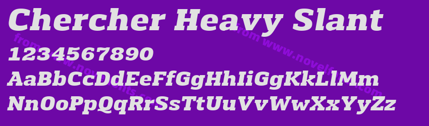 Chercher Heavy SlantPreview Chercher Heavy SlantPreview