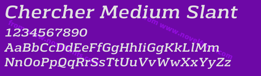 Chercher Medium SlantPreview Chercher Medium SlantPreview