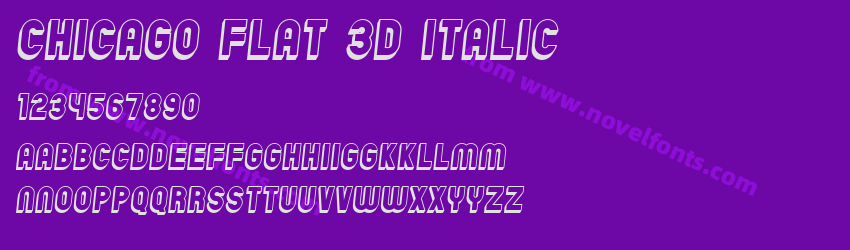 Chicago Flat 3D ItalicPreview Chicago Flat 3D ItalicPreview