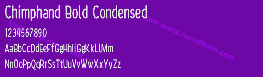 Chimphand Bold CondensedPreview Chimphand Bold CondensedPreview