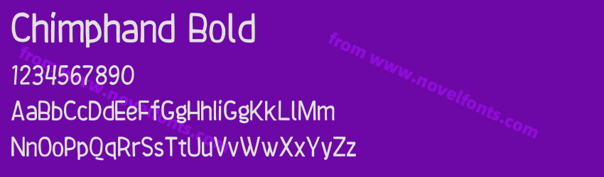 Chimphand BoldPreview Chimphand BoldPreview