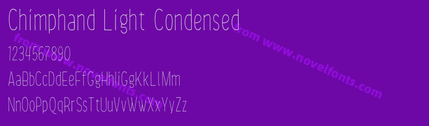 Chimphand Light CondensedPreview Chimphand Light CondensedPreview