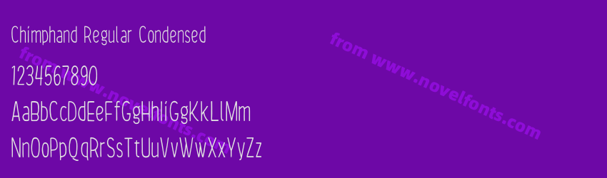 Chimphand Regular CondensedPreview Chimphand Regular CondensedPreview