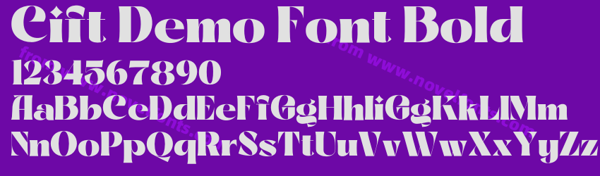 Cift Demo Font BoldPreview Cift Demo Font BoldPreview