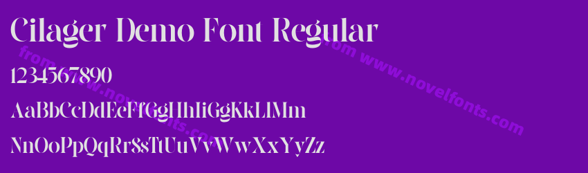 Cilager Demo Font RegularPreview Cilager Demo Font RegularPreview