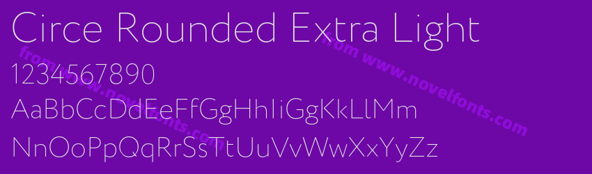 Circe Rounded Extra LightPreview Circe Rounded Extra LightPreview