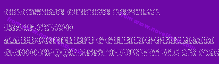 Circustime Outline RegularPreview Circustime Outline RegularPreview