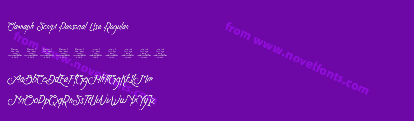 Clarraph Script Personal Use RegularPreview Clarraph Script Personal Use RegularPreview