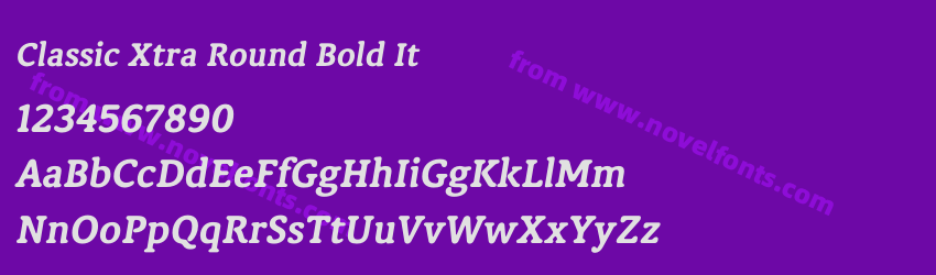 Classic Xtra Round Bold ItPreview Classic Xtra Round Bold ItPreview
