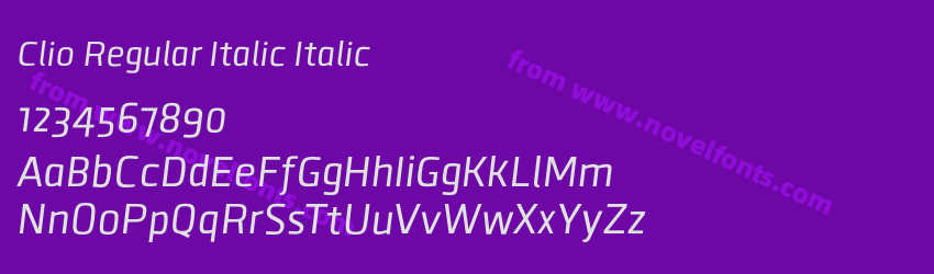 Clio Regular Italic ItalicPreview Clio Regular Italic ItalicPreview