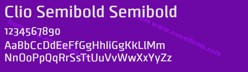 Clio Semibold SemiboldPreview Clio Semibold SemiboldPreview