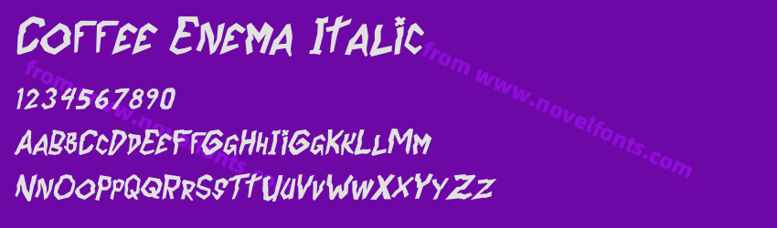 Coffee Enema ItalicPreview Coffee Enema ItalicPreview