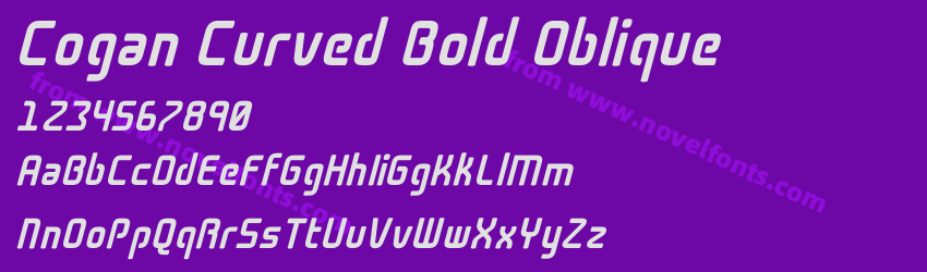 Cogan Curved Bold ObliquePreview Cogan Curved Bold ObliquePreview