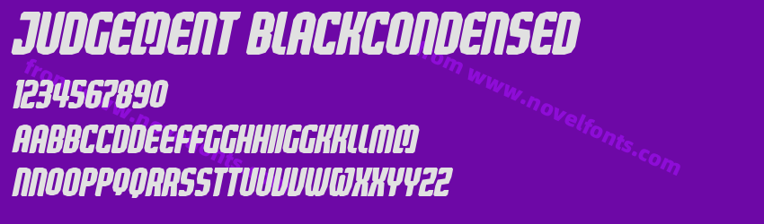 Judgement BlackCondensedPreview