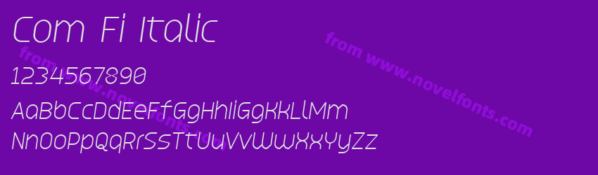 Com Fi ItalicPreview Com Fi ItalicPreview