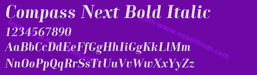 Compass Next Bold ItalicPreview Compass Next Bold ItalicPreview