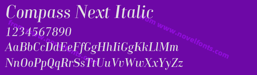 Compass Next ItalicPreview Compass Next ItalicPreview
