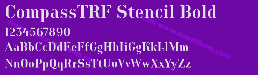 CompassTRF Stencil BoldPreview CompassTRF Stencil BoldPreview