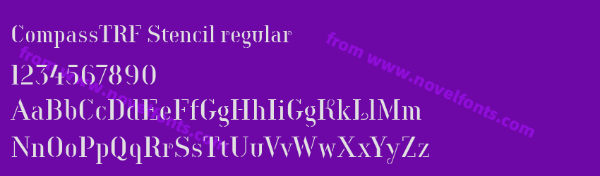 CompassTRF Stencil regularPreview CompassTRF Stencil regularPreview