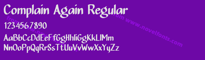 Complain Again RegularPreview Complain Again RegularPreview
