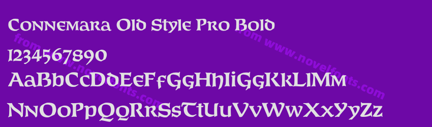 Connemara Old Style Pro BoldPreview Connemara Old Style Pro BoldPreview