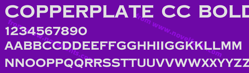 Copperplate CC BoldPreview Copperplate CC BoldPreview