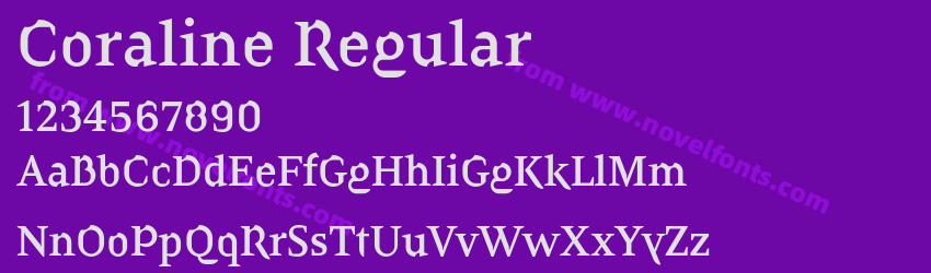 Coraline RegularPreview Coraline RegularPreview