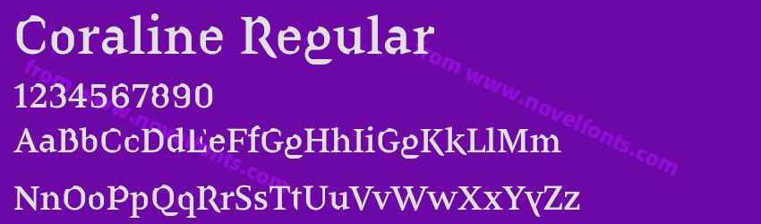 Coraline RegularPreview Coraline RegularPreview