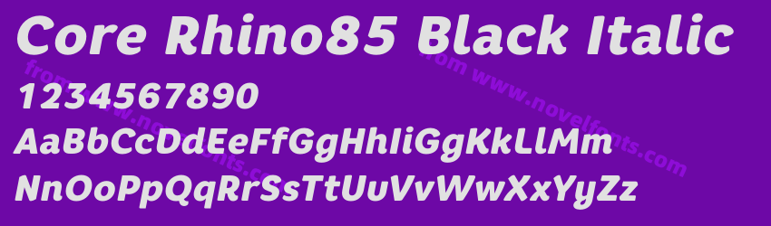 Core Rhino85 Black ItalicPreview Core Rhino85 Black ItalicPreview