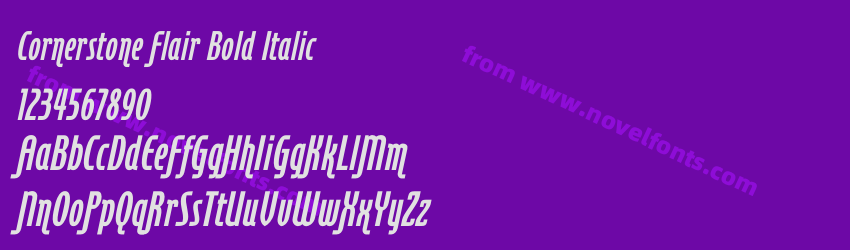 Cornerstone Flair Bold ItalicPreview Cornerstone Flair Bold ItalicPreview