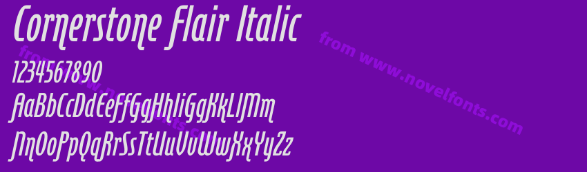 Cornerstone Flair ItalicPreview Cornerstone Flair ItalicPreview